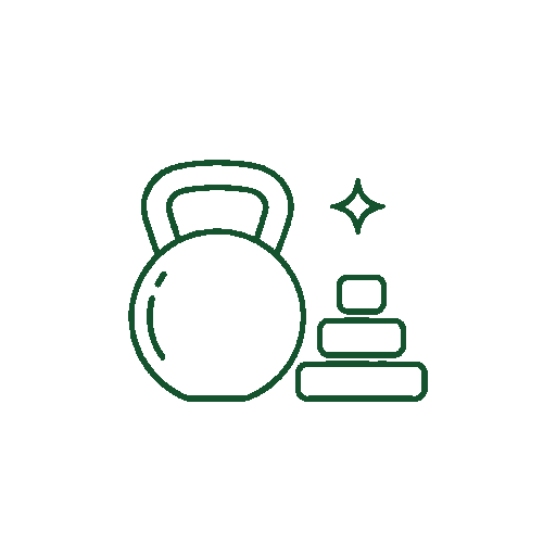 Kettlebell icon representing heavy or awkward items affecting junk removal price