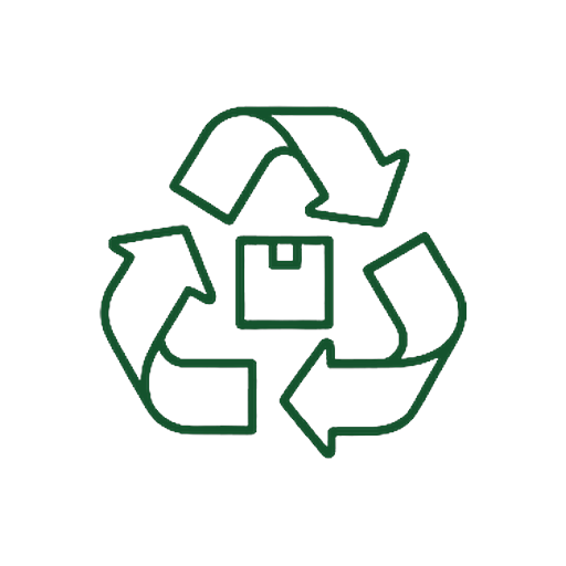 Responsible disposal and recycling icon