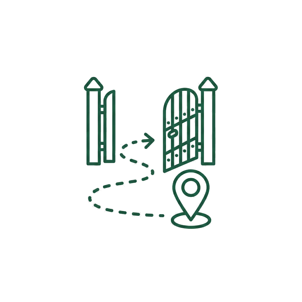 Gate and access path for deck removal (tight access, fences, stairs, long carry)