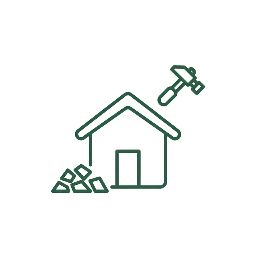 Homeowner remodel debris cleanup and haul-off