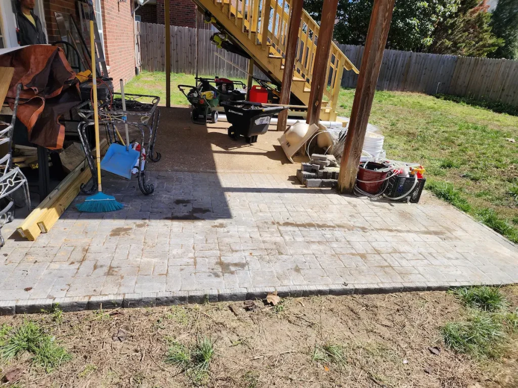 After photo of construction debris removal in Spring Hill, TN showing the area cleared