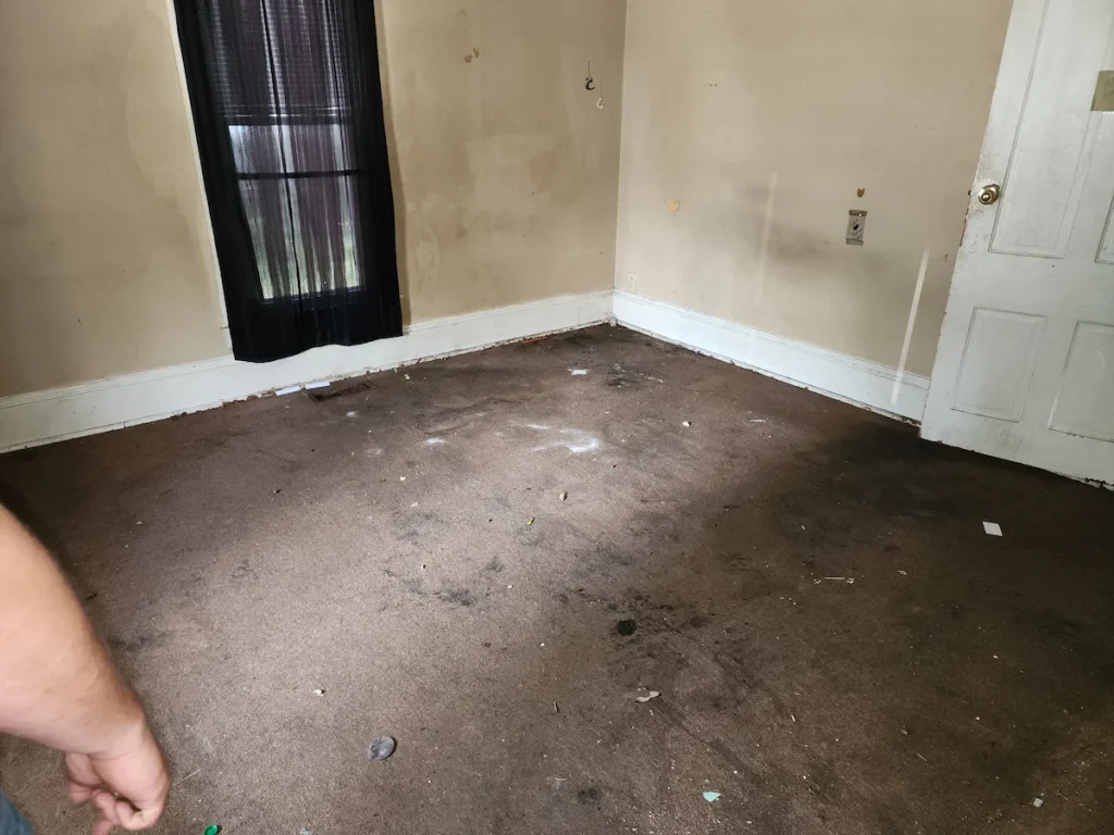 After photo of a rental property cleanout in Lewisburg, TN showing the area cleared