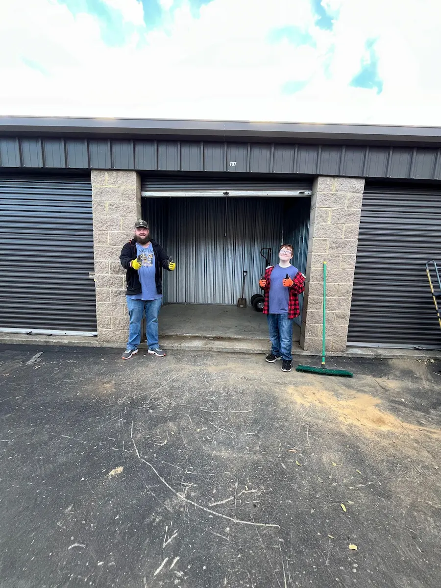 After photo of a storage unit cleanout in Brentwood, TN showing the unit emptied