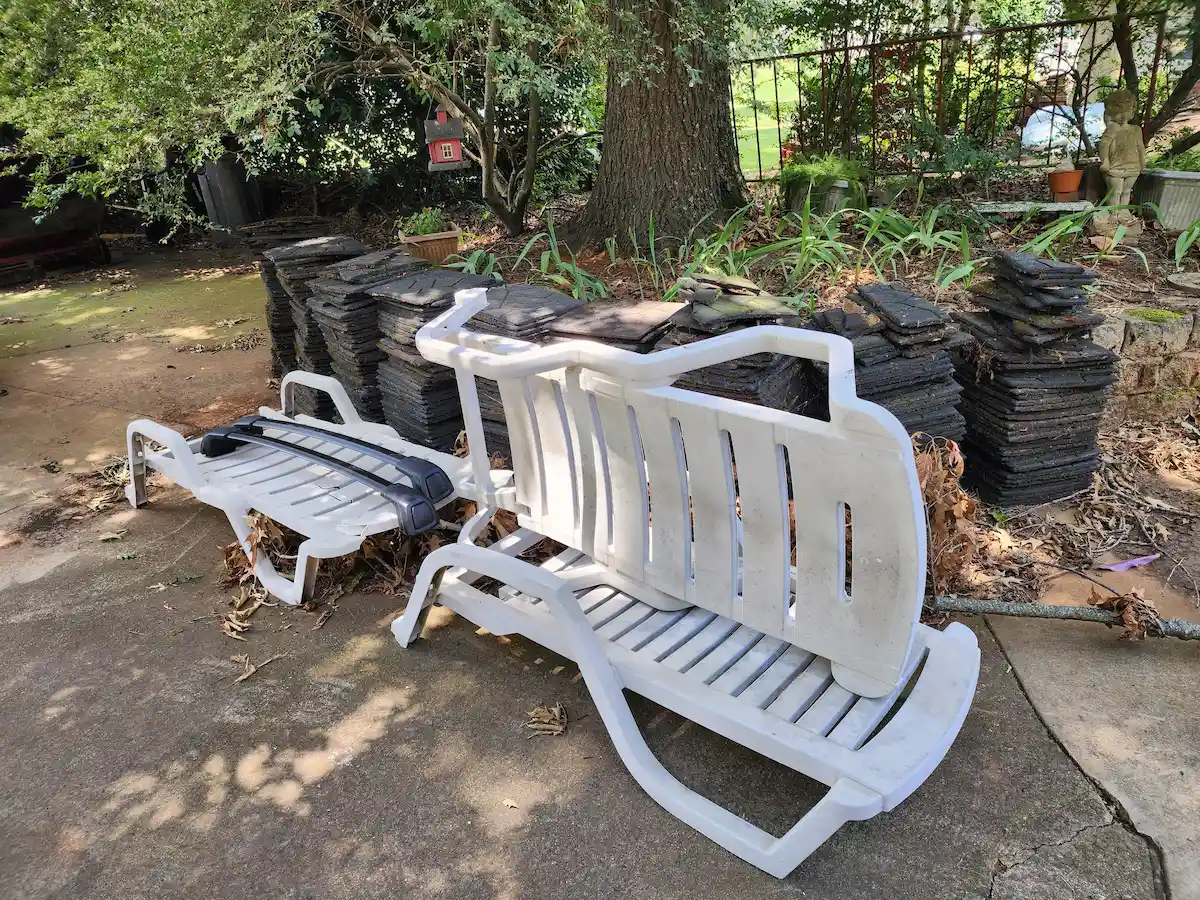 Before photo of driveway junk removal in Hazel Green, AL