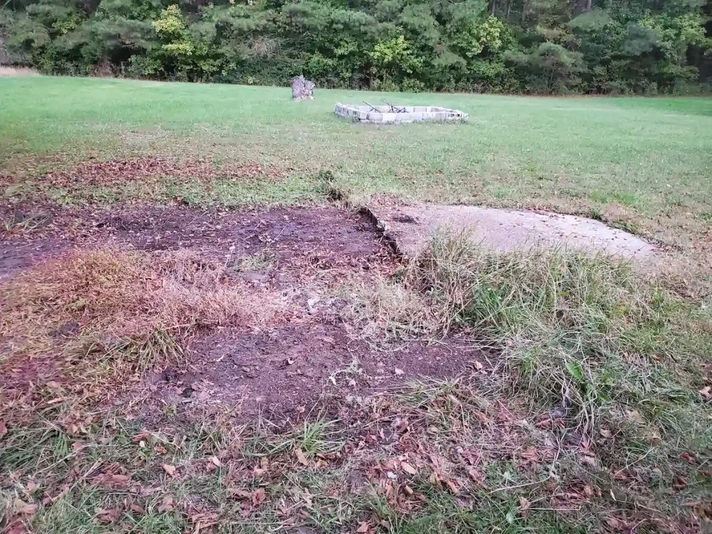 After photo of driveway junk removal in Murfreesboro, TN showing the area cleared