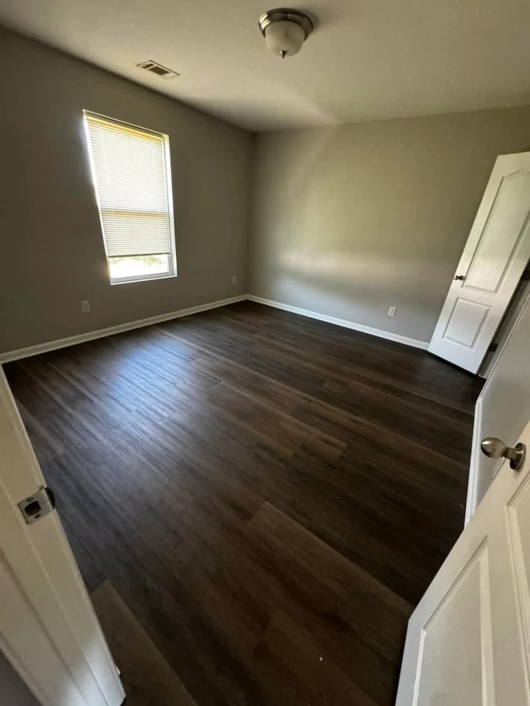 After photo of a foreclosure bedroom cleanout in Columbia, TN showing the bedroom cleared