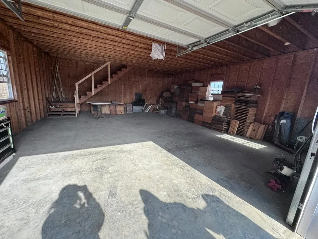 After photo of a garage cleanout in Prospect, TN showing the garage cleared and organized