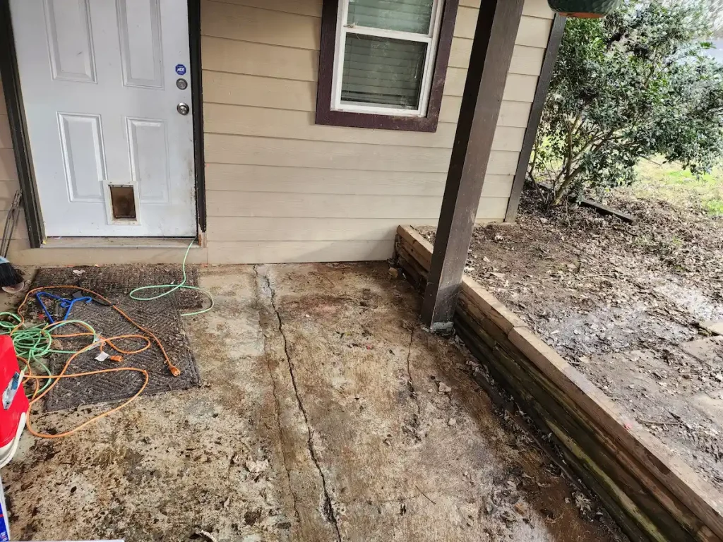 After photo of a back porch junk removal job in Nashville, TN showing the area cleared