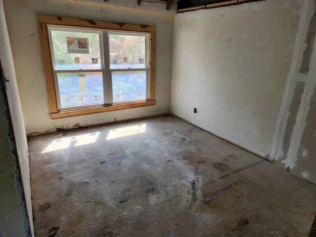 After photo of another area cleared after an Ethridge rental property cleanout